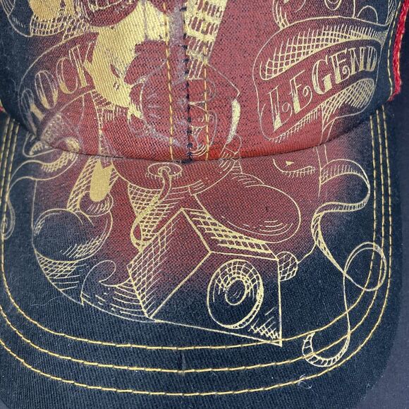 Disneyland Resort-Mickey Mouse-Rock Legend-Graphic Edge-Red/Black-Adult Snapback - Picture 6 of 12